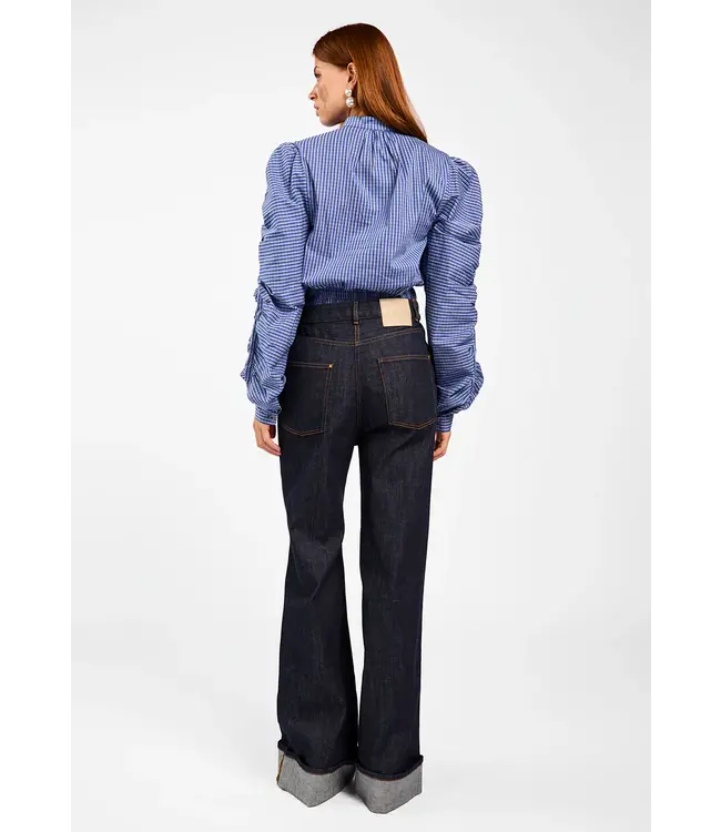 Aaiko Blouse Beaudine check co 517 oceana