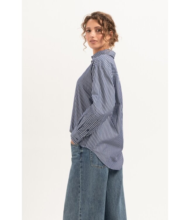 florez Blouse Debby CR0314 blue striped