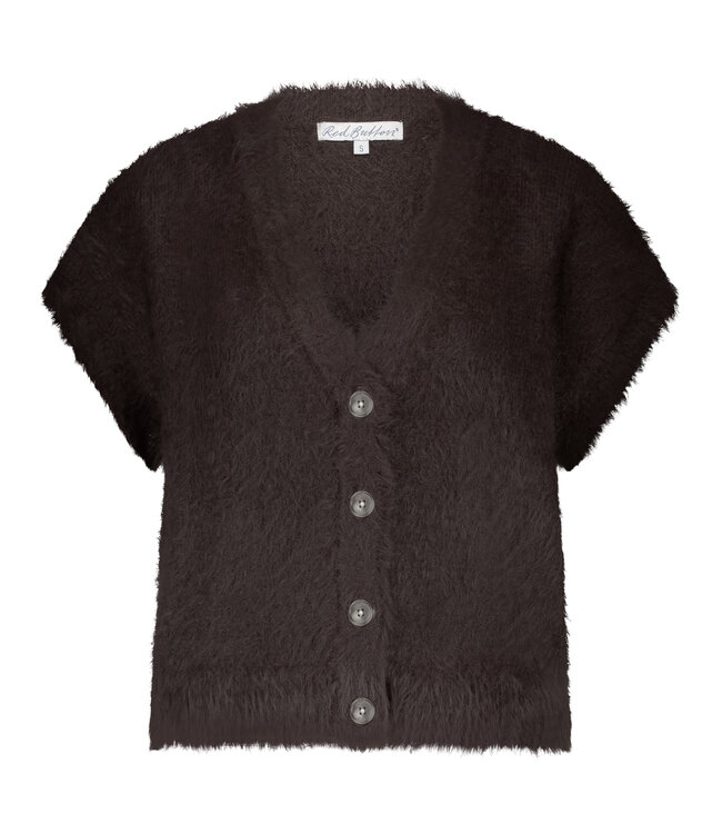 Red Button Top Sleeveless fuzzy SRB4672 (3kl.)