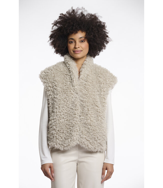 Rino & Pelle Teddy waistcoat Freya birch