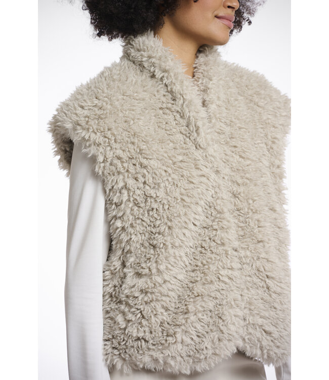 Rino & Pelle Teddy waistcoat Freya birch