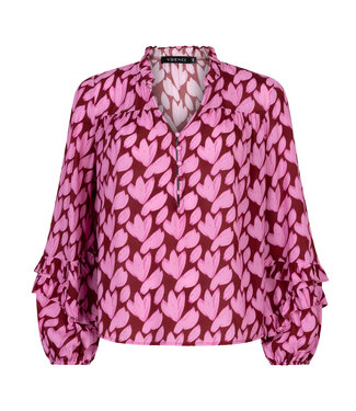 Ydence Blouse Ellie FS2528 pink flower