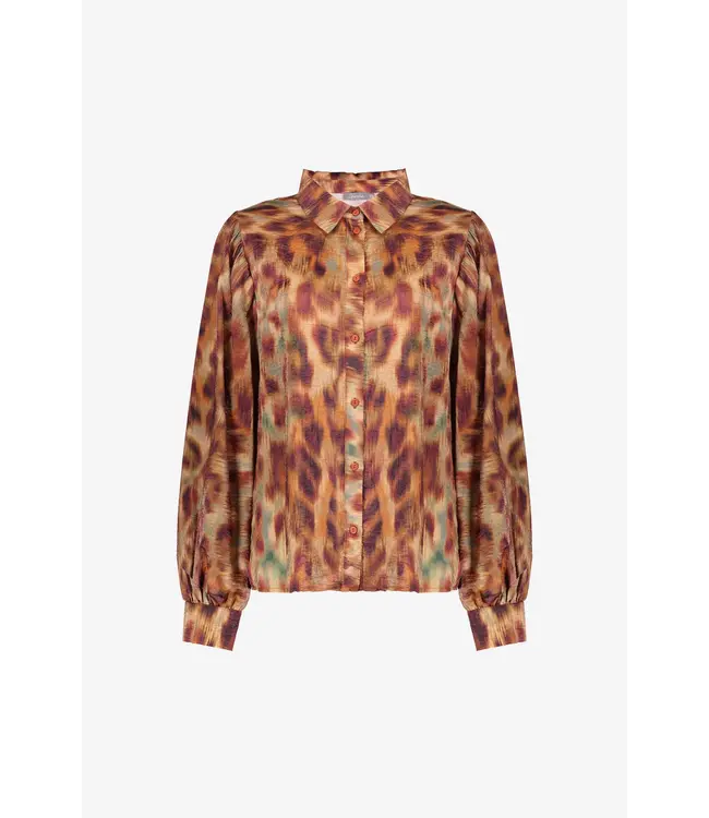 Geisha Blouse 53656-20 brown/orange
