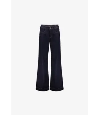 Geisha Jeans flair 51521-10 dark blue denim stonewash
