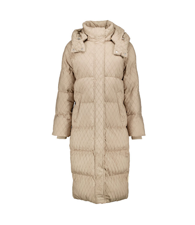 Rino & Pelle Long structure padded coat Zesette toffee