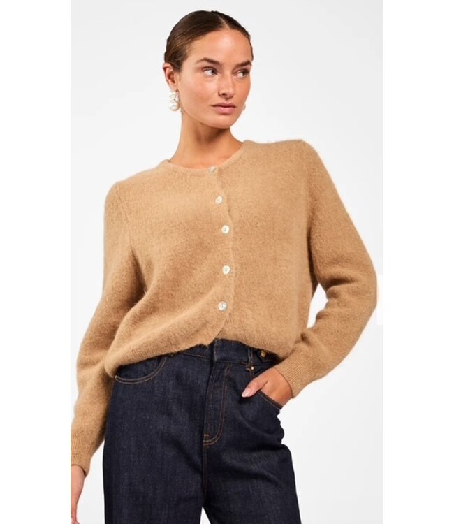 Aaiko Cardigan Lorys wp 389 bison brown