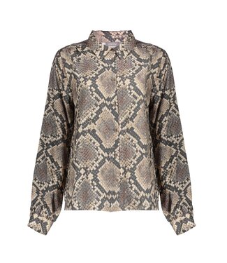 Geisha Blouse animal 53644-20 black/sand