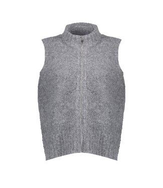 Geisha Pullover sleeveless with zipper 54574-29 grey