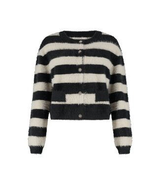florez Cardigan Hazel CR0351 off-white striped