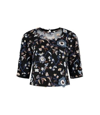 florez Blouse Alice mesh CR0328 western flowers