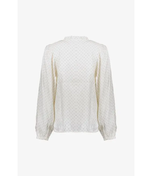 Geisha Blouse shiny dots 53539-14