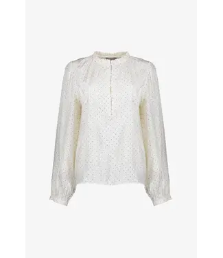 Geisha Blouse shiny dots 53539-14