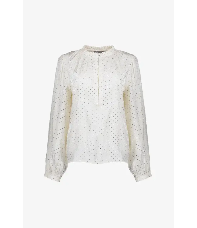 Geisha Blouse shiny dots 53539-14