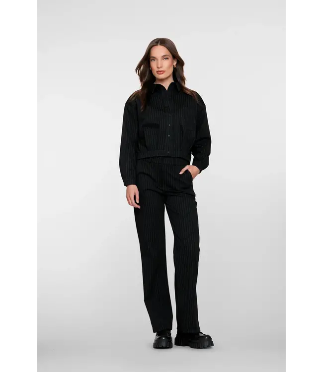 Geisha Pants stripe 51680-20 black