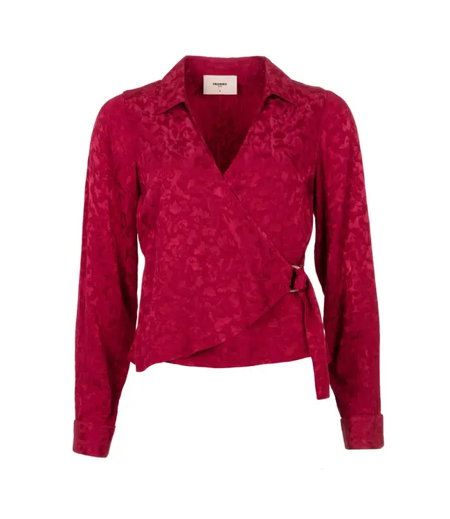 Freebird Blouse Bar beet red