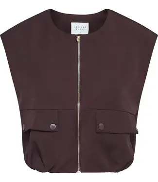 Sisters Point gilet Garwin 19298 dark chocolate