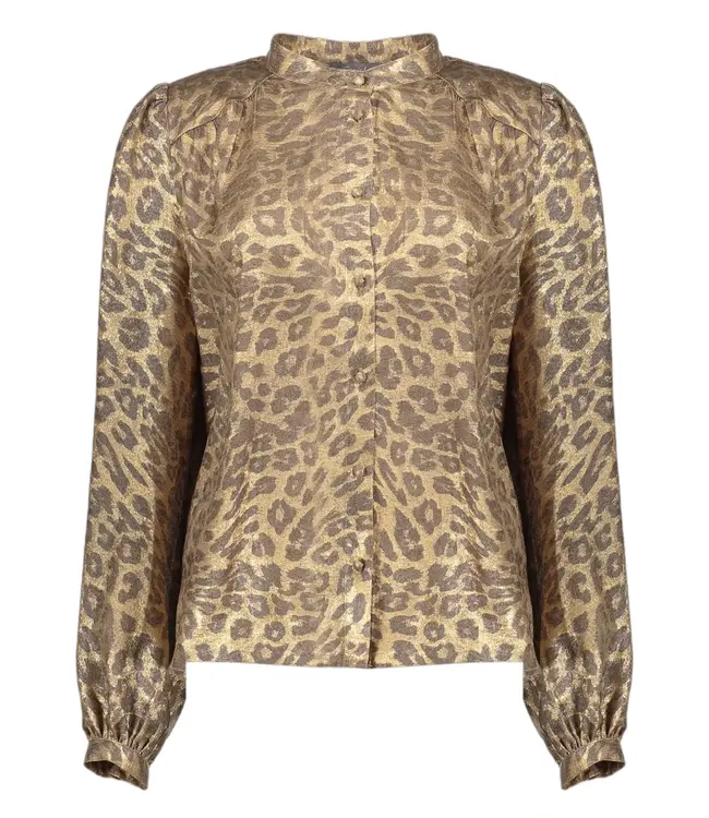 Geisha Blouse velvet look leopard 52869-14