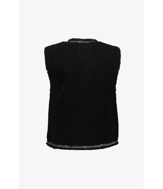 Geisha Gilet 55541-19 black/tape black zigzag
