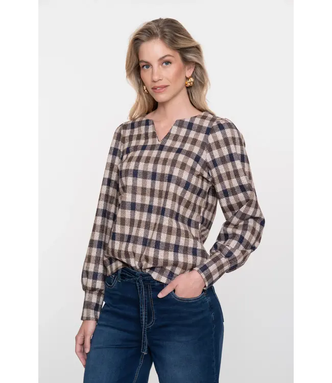 Geisha Top 53962-20 brown/gold