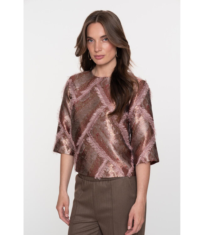 Geisha Top 53950-20 gold/soft pink