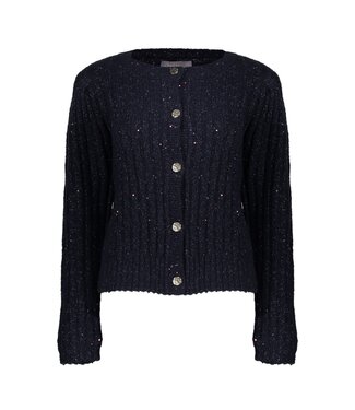 Geisha cardigan lurex & sequinces 54853-14 navy