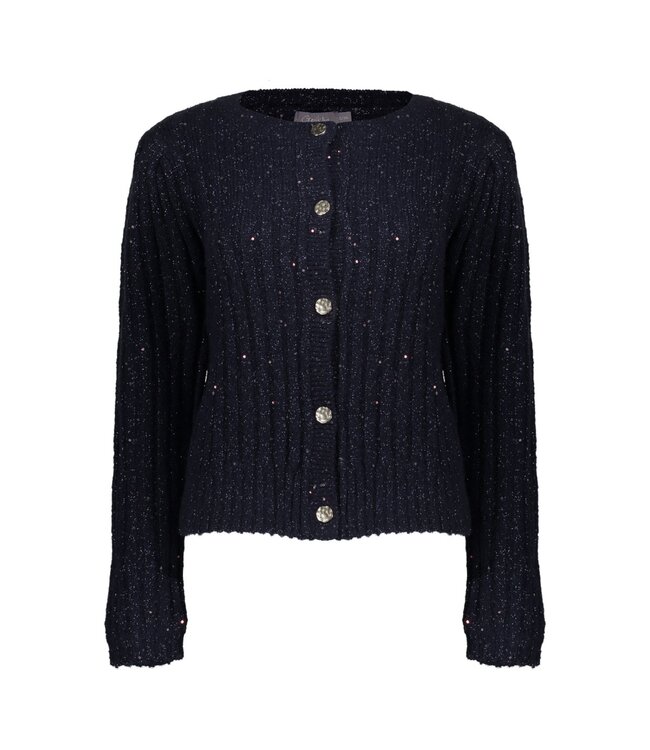 Geisha cardigan lurex & sequinces 54853-14 navy