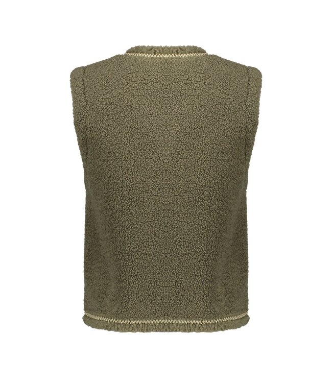 Geisha Gilet teddy 55845-19 dark green