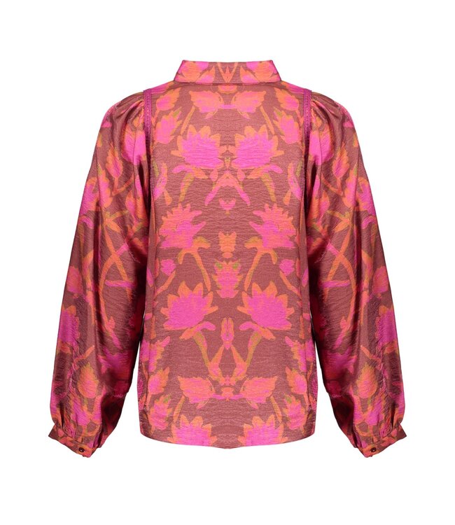 Geisha Blouse 53909-20 burgundy/fuchsia