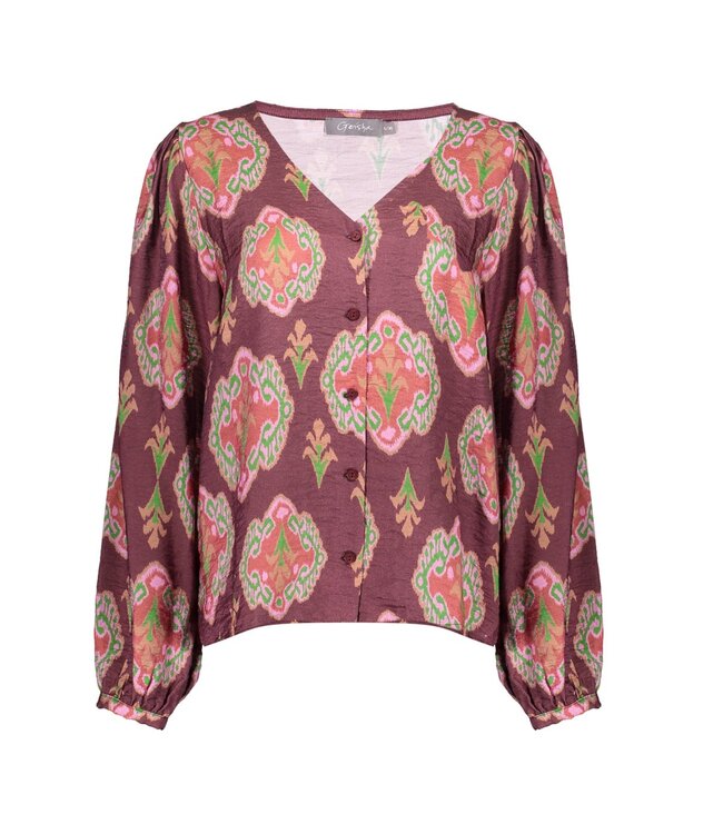 Geisha Top 53908-20 burgundy/pink