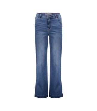 Geisha Jeans wide dark blue denim 51803-10