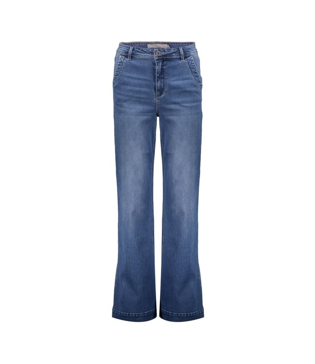 Geisha Jeans wide dark blue denim 51803-10