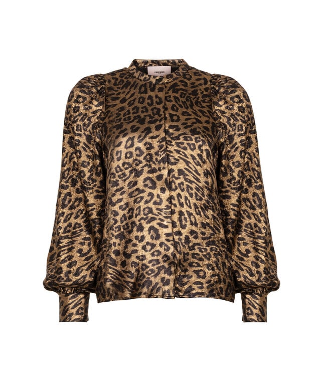 Freebird Blouse Borella black leopard