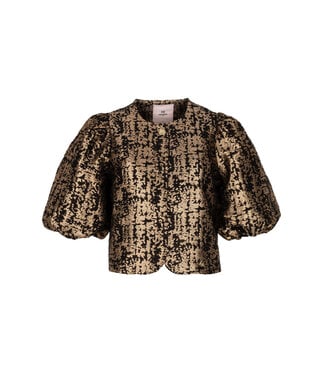 Freebird Top Livia black/gold