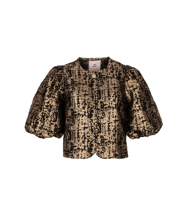 Freebird Top Livia black/gold