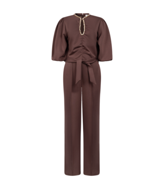 Aaiko Jumpsuit Gina fancy vis 436 spicy chocolate