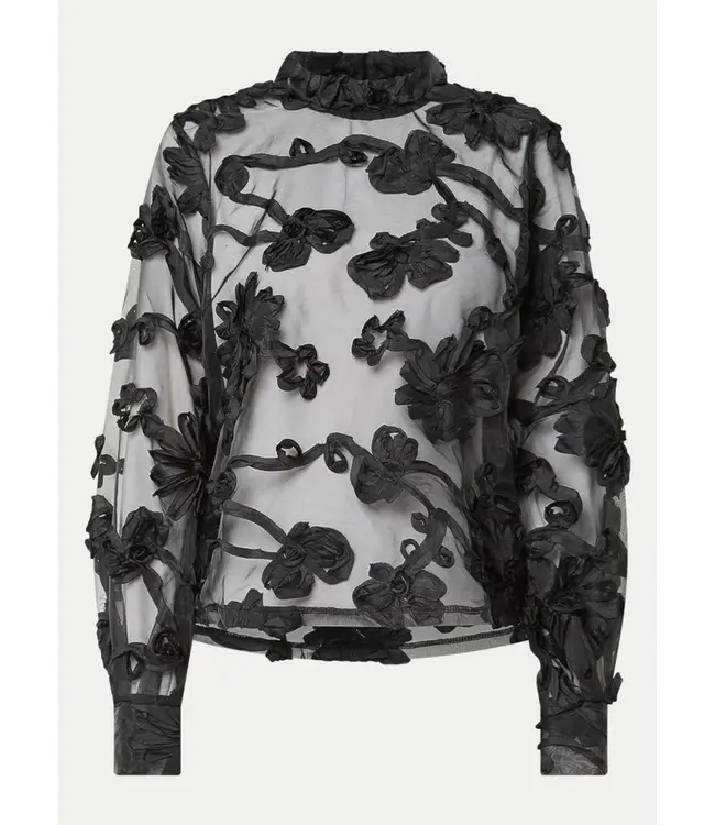 Aaiko Top Lucia flower pes 502 black