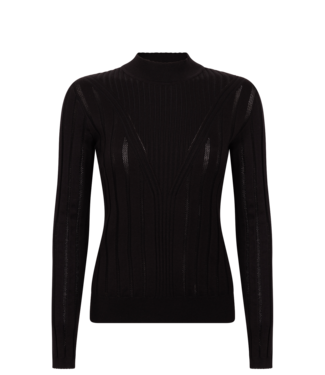 Aaiko Sweater Vida ajour vis 302 black