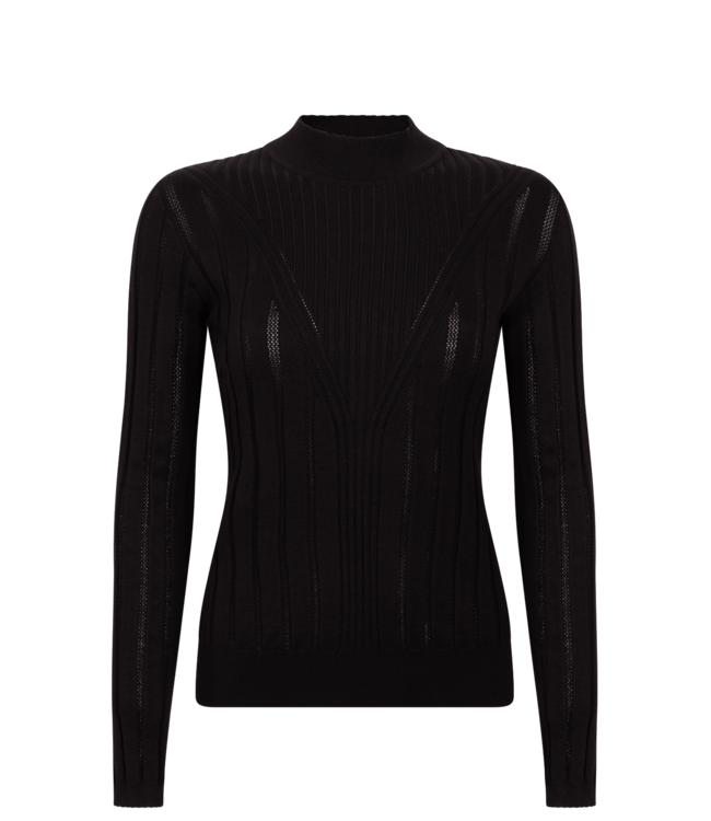Aaiko Sweater Vida ajour vis 302 black