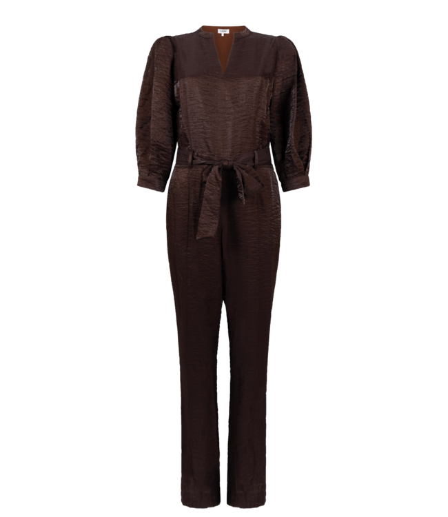 Aaiko jumpsuit Hellen shine pes 521 pinecone