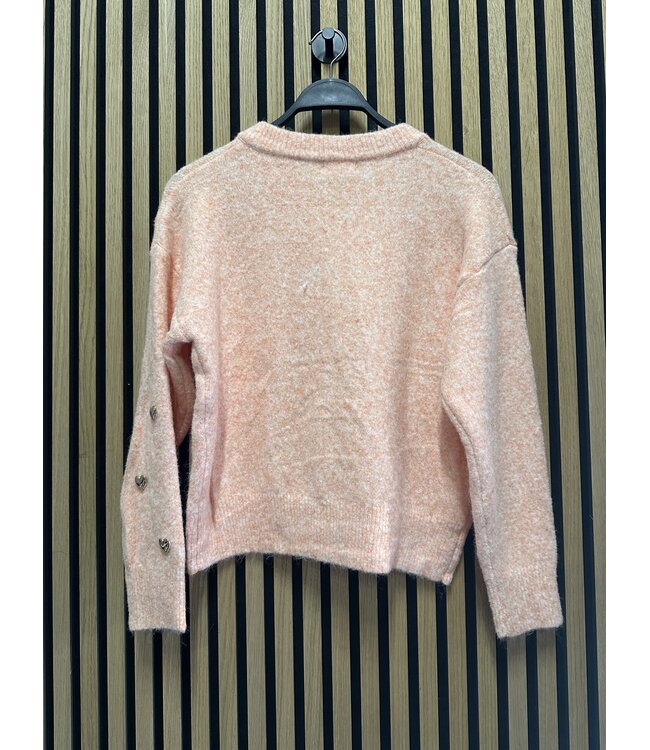 Musthave sweater Heart orange one size