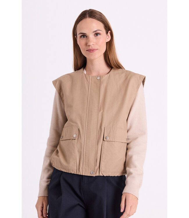 Freequent Waistcoat FQCANA 207721 silver mink