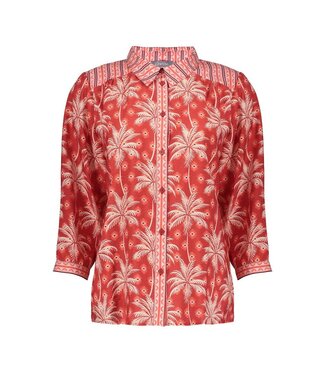 Geisha blouse 63211-20 red/ecru