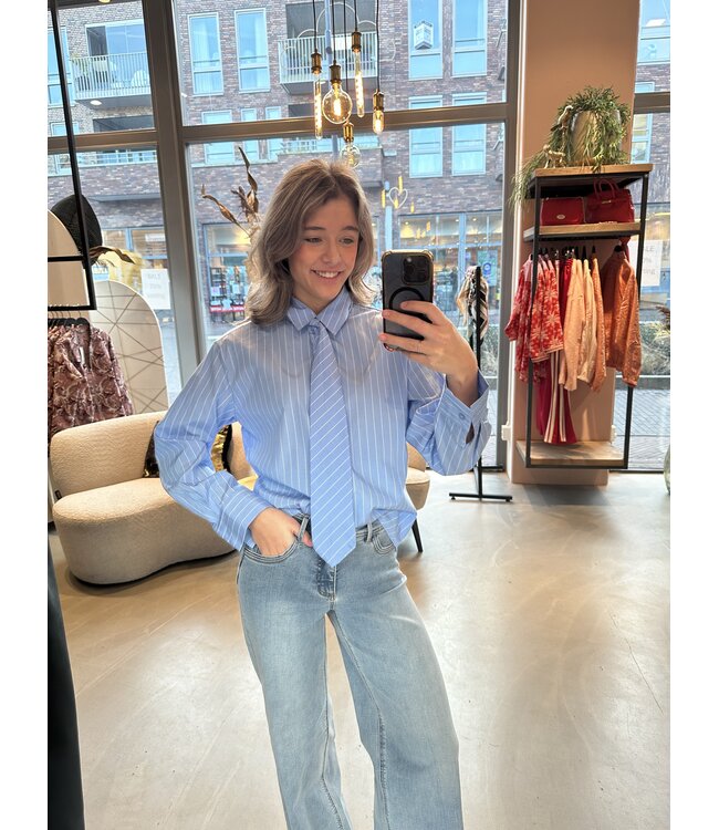 Musthave Blouse Tie blue