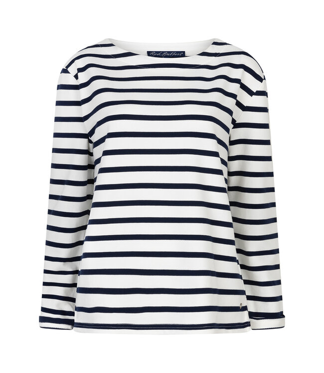 Red Button Top Terry stripe SRB4753A darkblue