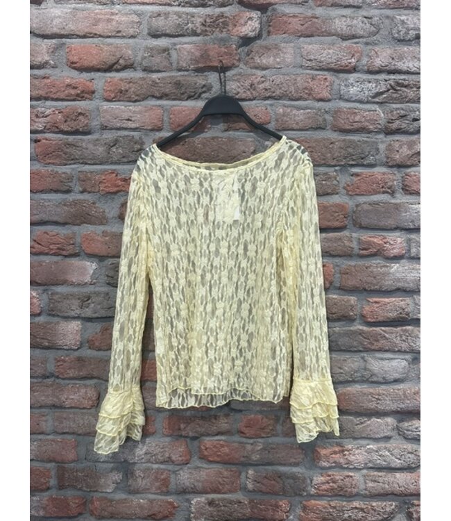 Musthave Top kant uitlopende mouw one size (div kl.)