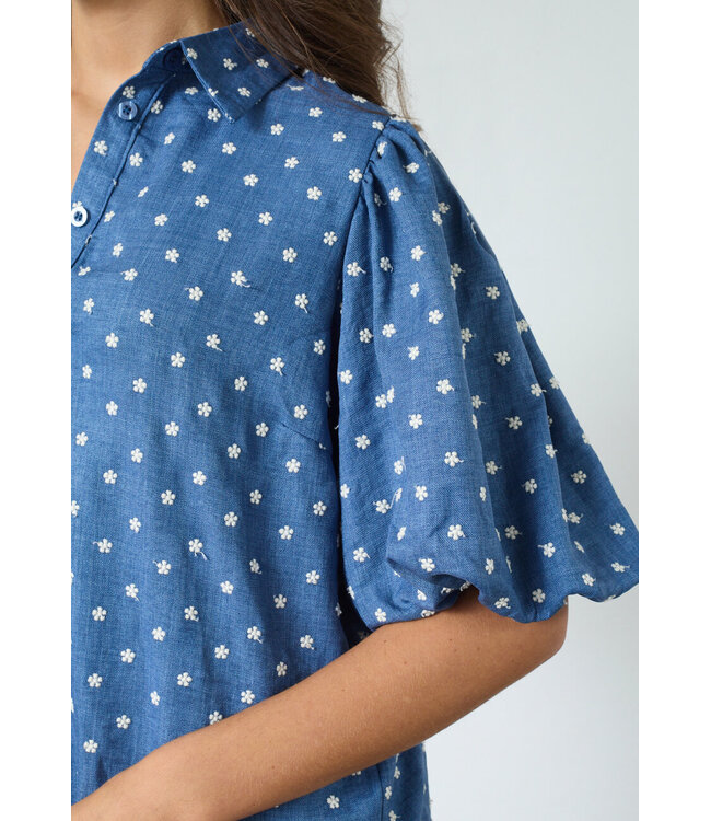 Sisters Point Shirt Ella 19447 SS26 Blue flower