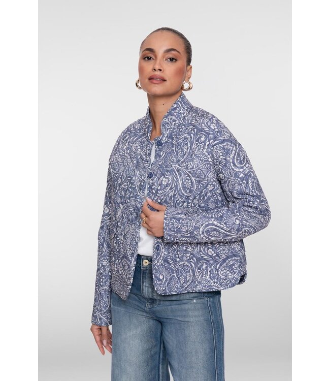 Geisha Jacket printed 65101-70 blue/off-white