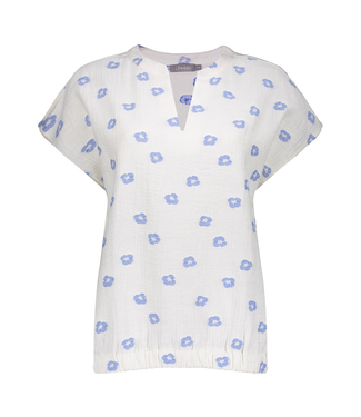 Geisha Top 63238-20 ecru/chambray