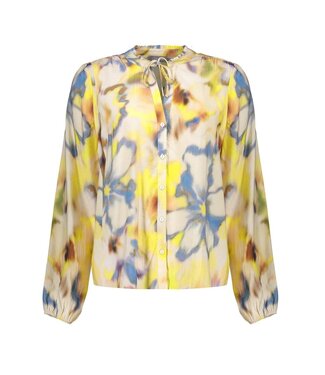 Geisha Blouse 63256-20 ecru/chambray/lemon