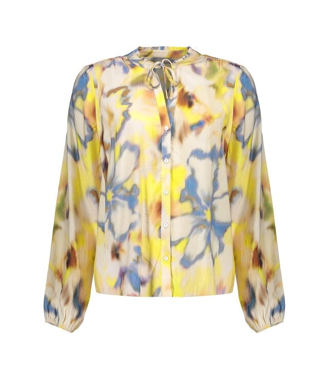 Geisha Blouse 63256-20 ecru/chambray/lemon